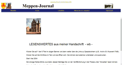 Desktop Screenshot of meppen-journal.de